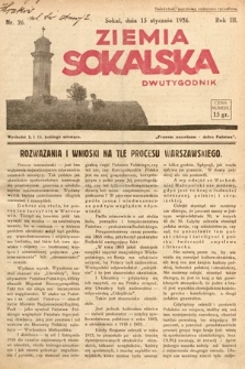 Ziemia Sokalska. 1936, nr 26