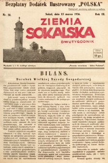 Ziemia Sokalska. 1936, nr 30