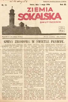 Ziemia Sokalska. 1936, nr 33