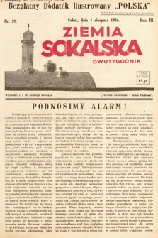 Ziemia Sokalska. 1936, nr 39