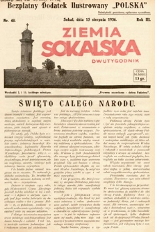 Ziemia Sokalska. 1936, nr 40
