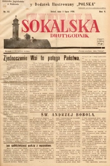 Ziemia Sokalska. 1938, nr 85