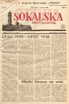 Ziemia Sokalska. 1938, nr 87