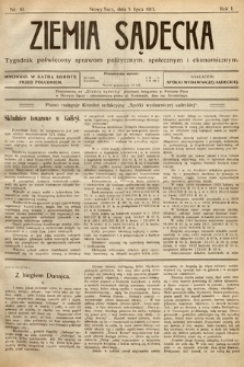 Ziemia Sądecka : tygodnik poświęcony sprawom politycznym, społecznym i ekonomicznym. 1913, nr 10