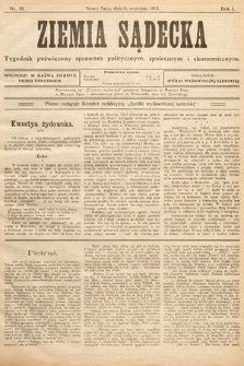 Ziemia Sądecka : tygodnik poświęcony sprawom politycznym, społecznym i ekonomicznym. 1913, nr 19