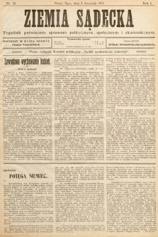 Ziemia Sądecka : tygodnik poświęcony sprawom politycznym, społecznym i ekonomicznym. 1913, nr 28