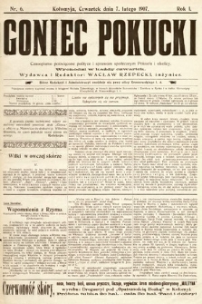Goniec Pokucki : czasopismo poświęcone polityce i sprawom społecznym Pokucia i okolicy. 1907, nr 6