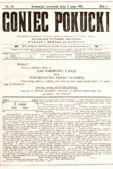Goniec Pokucki : czasopismo poświęcone polityce i sprawom społecznym Pokucia i okolicy. 1907, nr 18
