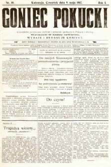 Goniec Pokucki : czasopismo poświęcone polityce i sprawom społecznym Pokucia i okolicy. 1907, nr 19