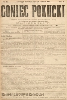 Goniec Pokucki : czasopismo poświęcone polityce i sprawom społecznym Pokucia i okolicy. 1907, nr 25
