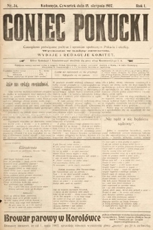 Goniec Pokucki : czasopismo poświęcone polityce i sprawom społecznym Pokucia i okolicy. 1907, nr 34