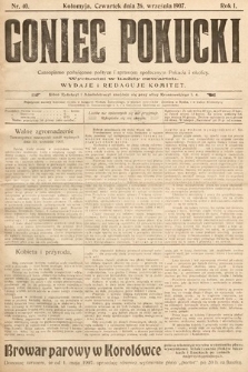 Goniec Pokucki : czasopismo poświęcone polityce i sprawom społecznym Pokucia i okolicy. 1907, nr 40