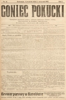 Goniec Pokucki : czasopismo poświęcone polityce i sprawom społecznym Pokucia i okolicy. 1907, nr 41