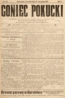 Goniec Pokucki : czasopismo poświęcone polityce i sprawom społecznym Pokucia i okolicy. 1907, nr 49