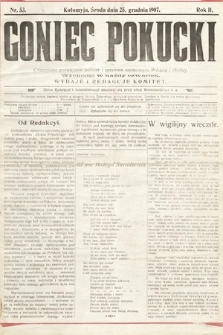 Goniec Pokucki : czasopismo poświęcone polityce i sprawom społecznym Pokucia i okolicy. 1907, nr 53