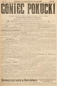 Goniec Pokucki : czasopismo poświęcone polityce i sprawom społecznym Pokucia i okolicy. 1908, nr 5