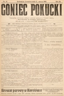 Goniec Pokucki : czasopismo poświęcone polityce i sprawom społecznym Pokucia i okolicy. 1908, nr 11