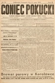 Goniec Pokucki : czasopismo poświęcone polityce i sprawom społecznym Pokucia i okolicy. 1908, nr 21