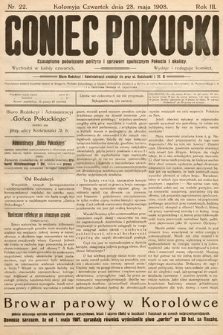 Goniec Pokucki : czasopismo poświęcone polityce i sprawom społecznym Pokucia i okolicy. 1908, nr 22