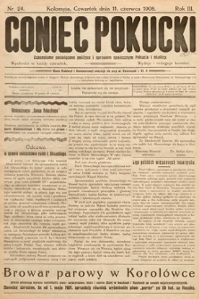 Goniec Pokucki : czasopismo poświęcone polityce i sprawom społecznym Pokucia i okolicy. 1908, nr 24