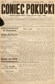Goniec Pokucki : czasopismo poświęcone polityce i sprawom społecznym Pokucia i okolicy. 1908, nr 35
