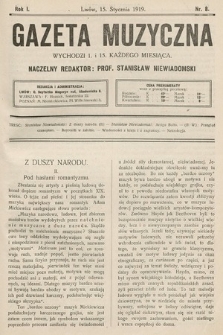 Gazeta Muzyczna. R.1, nr 8