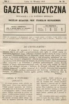 Gazeta Muzyczna. R.1, nr 24