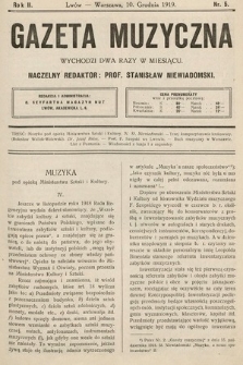 Gazeta Muzyczna. R.2, nr 5