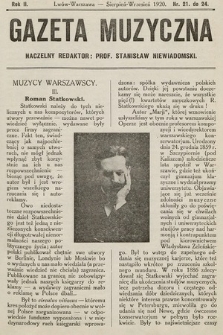 Gazeta Muzyczna. R.2, nr 21-24