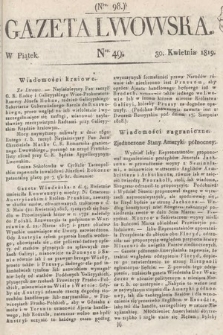 Gazeta Lwowska. 1819, nr 49