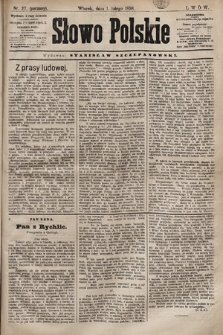 Słowo Polskie. 1898, nr 27 (poranny)