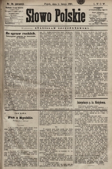 Słowo Polskie. 1898, nr 36 (poranny)