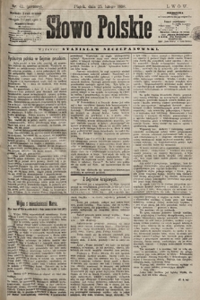 Słowo Polskie. 1898, nr 49 (poranny)