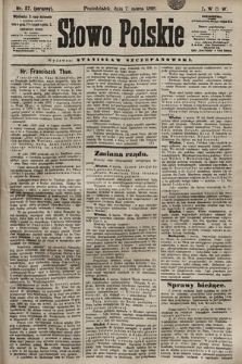 Słowo Polskie. 1898, nr 57 (poranny)