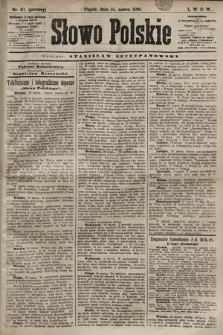 Słowo Polskie. 1898, nr 67 (poranny)