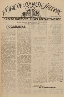 Kobieta w Domu i Salonie : Gazeta Poranna swoim czytelniczkom. 1927, nr 115
