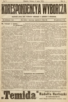 Gazeta Krakowska z Korespondencyą Wyborczą. 1911, nr 7