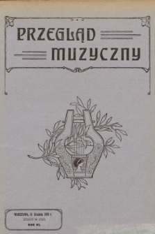 Przegląd Muzyczny. 1913, z. 24
