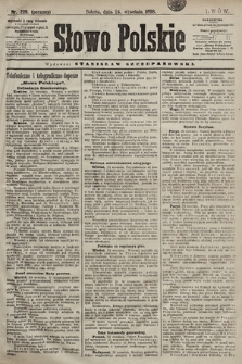 Słowo Polskie. 1898, nr 229 (poranny)