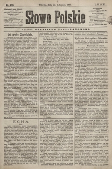 Słowo Polskie. 1898, nr 278