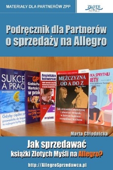 Podręcznik dla partnerów o sprzedaży na Allegro jak sprzedawać książki Złotych Myśli na Allegro?