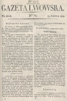 Gazeta Lwowska. 1819, nr 71
