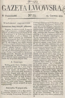 Gazeta Lwowska. 1819, nr 73