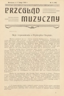 Przegląd Muzyczny. 1914, z. 3