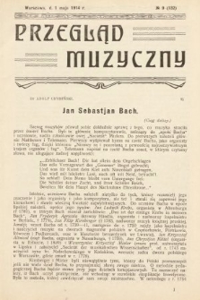 Przegląd Muzyczny. 1914, z. 9