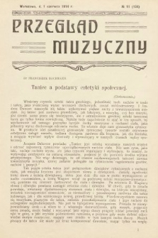 Przegląd Muzyczny. 1914, z. 11