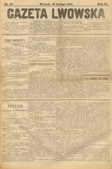 Gazeta Lwowska. 1893, nr 47