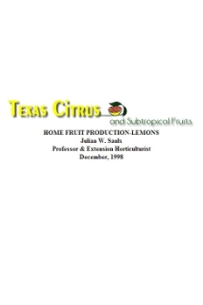 Home fruit production : lemons