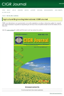 Agricultural Engineering International : the CIGR Ejournal