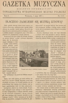 Gazetka Muzyczna : biuletyn Towarzystwa Wydawniczego Muzyki Polskiej. 1937, nr 5